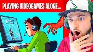 I was playing Videogames ALONE then THIS happened... (True Story Animation)