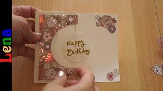 𝗞𝗿𝗲𝗮𝘁𝗶v 𝗺𝗶𝘁 𝗟𝗲𝗻𝗮 - Karte zum Geburtstag basteln - Birthday card DIY