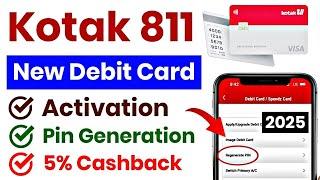 Kotak Mahindra Bank ATM Pin Generation | How to Activate Kotak Debit Card Pin Online