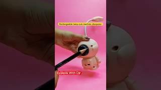 Rechargeable lamp cum machine sharpener, cute stationery, sharpener collection