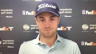 Justin Thomas says Charlie Woods talks smack like Tiger, looking to "shut his little mouth up"...