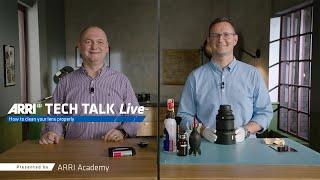 ARRI TECH TALK Live: How to clean your lenses properly // English Version