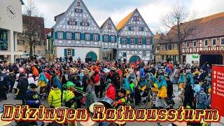 Ditzingen, Rathaussturm 🪅  Carnaval Baden- Württemberg, Fasching 