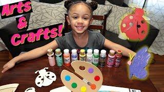 Learn Painting and Colors for kids with Imani's Fun World | Arts and Crafts Time