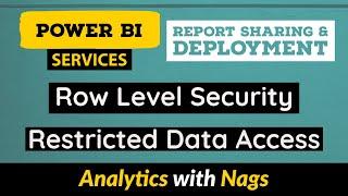 What is Row Level Security (RLS) - Restricted Data Access - Power BI Service (9/30)