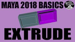 Autodesk Maya 2018 Basics- Extrude Tool