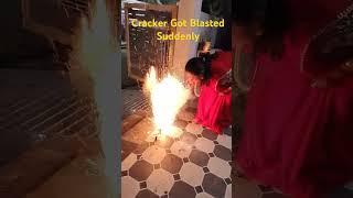 Cracker Got Blasted Suddenly #viral #diwali