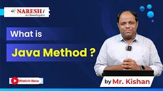 What is Java Method? | NareshIT #javamethods #methods