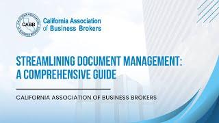 Streamlining Document Management: A Comprehensive Guide