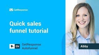 Quick Sales Funnel Tutorial 2019 | GetResponse Conversion Funnels