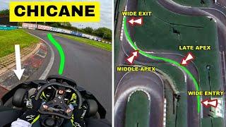 How to take a CHICANE in Karting (tutorial)