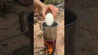 Survival Skills: Mommy Skill With Big Egg #survival #outdoors #shorts #camping #bushcraft #useful