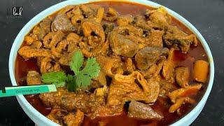 Mutton Boti Recipe | Cooking Goat Boti Curry | Clean Goat Intestine | BOTI | Kalak Kitchen