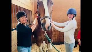 Lynn & Lauren First Riding Lesson at Royale.