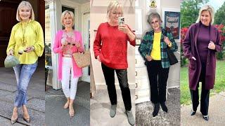 Natural Older Women OVER 50 60 70 | winter Fashion 2025 For Women