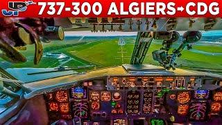 ASL Boeing 737-300 Cockpit Algiers to Paris CDG