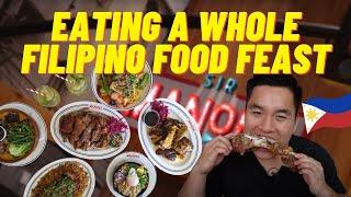 EATING AT A FILIPINO RESTAURANT in Sydney at Sir Manong | food vlog mukbang sisig lechon crispy pata