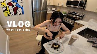 NYC Living Vlog|What i eat a day to lose weight as homebody(realistic easy cooking minimal effort)