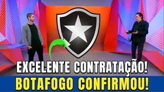 URGENTE! SAIU AGORA! REFORÇO NO FOGÃO! NOTICIAS DO BOTAFOGO HOJE