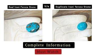 How to test irani feroza real or fake  | Irani Turquoise stone Test