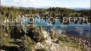 "Illusions of Depth" - aerial photography in the Beartooth Mountains in Northwest Wyoming