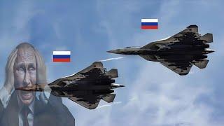 PLANE BATTLE! RUSSIAN SU-57 & US F-22 COMBAT: See What Happens!