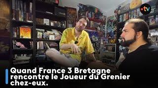 Quand France 3 Bretagne rencontre "le Joueur du Grenier" chez eux à Fougères.