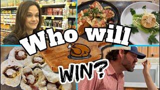 This is gonna get crazy!  Mom & Dad Cooking Challenge!  THANKSGIVING Chopped Family Style