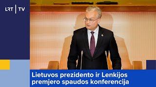 Lietuvos prezidento ir Lenkijos premjero spaudos konferencija | 2023-08-03