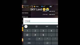 Sky lord rip @Skylord69 #shorts #viralshorts #viral #freefire #freefireshorts #ffshorts