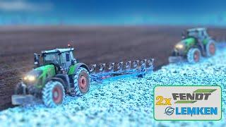 2x Fendt 933 2x Lemken Vari Diamant 16 Karsko Group winter plowing