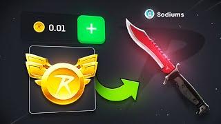 $0.01 TO A KNIFE ON CSGOROLL!