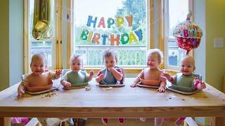 The Freels Quintuplets Turned One Year Old!