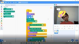 Face Filter in Scratch Using Video Sensing | Scratch Tutorial | Video Sensing in Scratch #Scratch