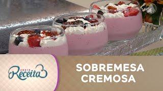 Sobremesa cremosa de LIQUIDIFICADOR | Barata e rápida!