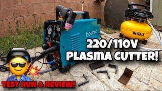 Best Arc 220/110V Plasma Cutter Review! (DeWalt Compressor)