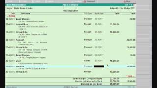 Bank Reconciliation in tally