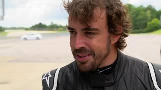 Fernando Alonso Tests at Barber Motorsports Park