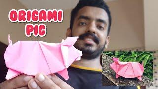 origami pig Tutorial (Bali origami) #origami