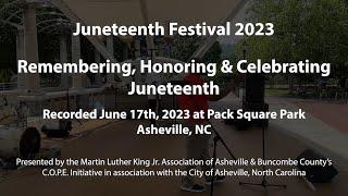 MLK Juneteenth Festival Opening (Live at Pack Square Park, Asheville N.C.)