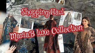 Maria B Luxe Winter Collection 2024 || Maria B Shopping Haul  #mariab #ShoppingHaul #mariabluxury