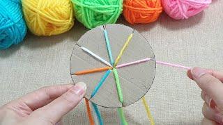 Very Easy ! You can make  with cardboard and yarn at home - Sell as many as you can makes