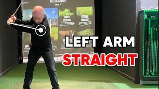 Amazing DRILL to Keep the Left Arm STRAIGHT!