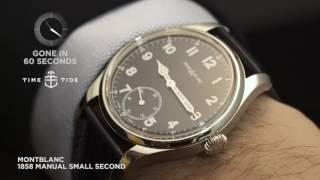 GONE IN 60 SECONDS - Montblanc 1858 Manual Small Second (Blue Dial)