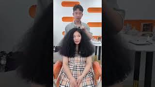 MÁI TÓC BÔNG XÙ NÊN XỬ LÍ NHƯ THẾ NÀO? - 1900 HAIR #shorts