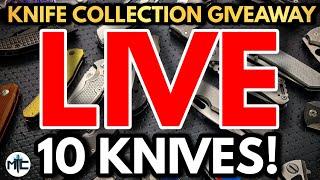 Mystery Knife COLLECTION GIVEAWAY LIVE! 10 KNIVES! + Knives & Knonsense