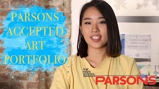 ACCEPTED ART PORTFOLIO !! || PARSONS Fashion Design ||