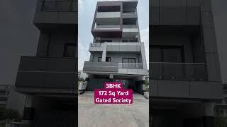 3BHK builder floor in gated society with all luxury features. Call 7042337737 for details.