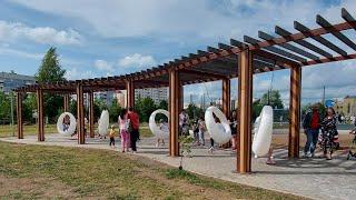 Wow!! NEWLY OPENED PARK IN VITEBSK BELARUS || Вау, новый парк в Витебске беларусь