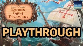 Empires: Age Of Discovery Board Game | Playthrough (2 Players)